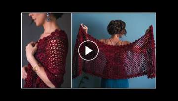 How to Crochet a Super Easy, Flower Inspired Shawl! Beginner Level Pattern – Cassia!