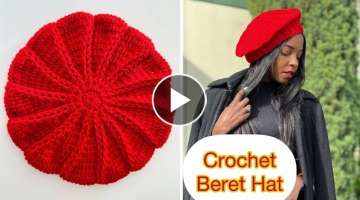 Crochet Easy Beret Hat