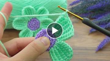 Woww!!!! Very easy, very sweet crochet motif flower motif making