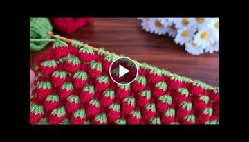 Wow! Amazing????Super Easy 3D how to make eye catching tunisian crochet Everyone who saw it loved...