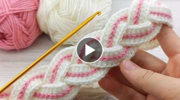 Very easy crochet baby headband making / çok kolay tığ işi saç bandı yapımı #crochet