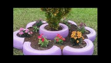 #Garden #decoration #ideas #using #old #tires #by #KV