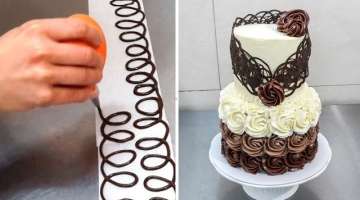 Chocolate Decoration Cake - Decorando con Chocolate by Cakes StepbyStep